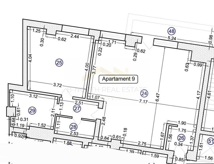 Apartament cu 2 camere decomandat, mobilat în Central