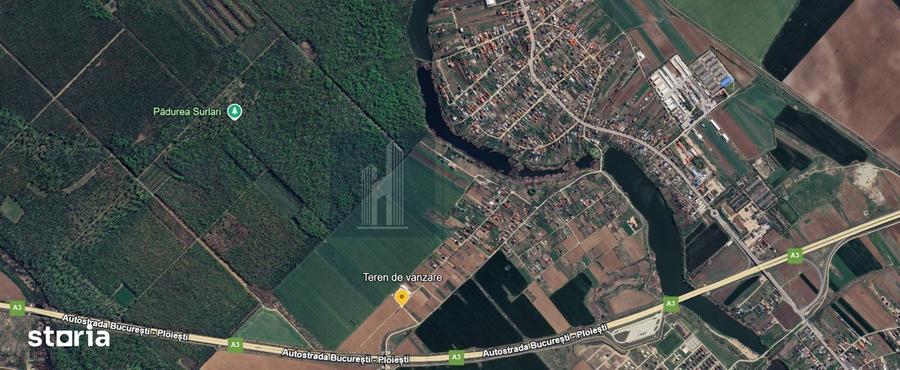 Teren de 2095 mp, în Moara Vlăsiei