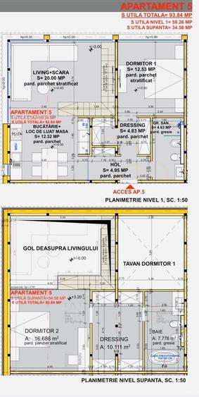 Complexul Studențesc | 3 camere | Scară interioară | 94 mp | Parcare privata - 23