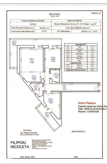 Apartament cu 3 camere în Lacul Morii