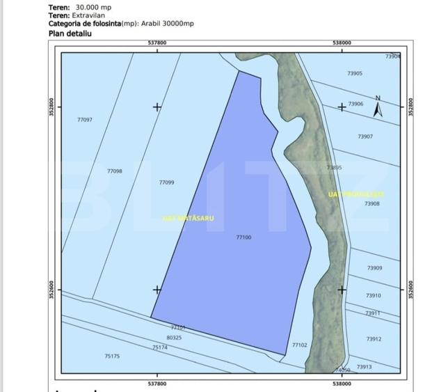 Teren Construcții extravilan de 30000 mp, în Mătăsaru