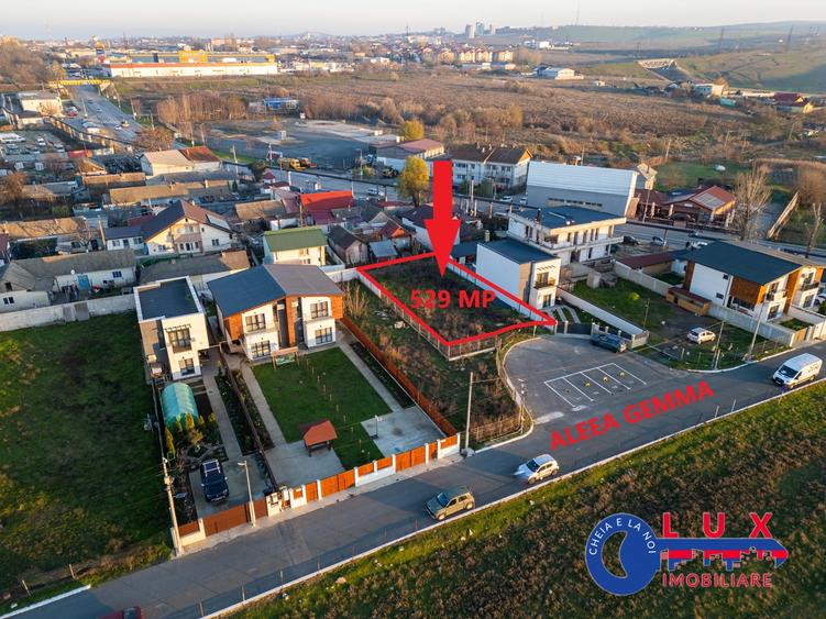 Teren Construcții intravilan de 529 mp, în Vest