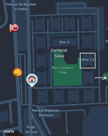 Apartament cu 2 camere decomandat în Exterior Vest