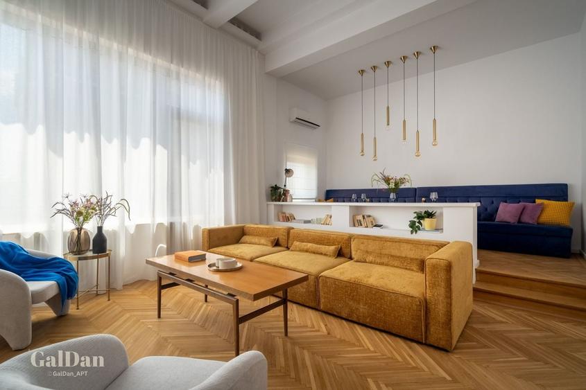 Apartament cu 4 camere, mobilat în Cișmigiu