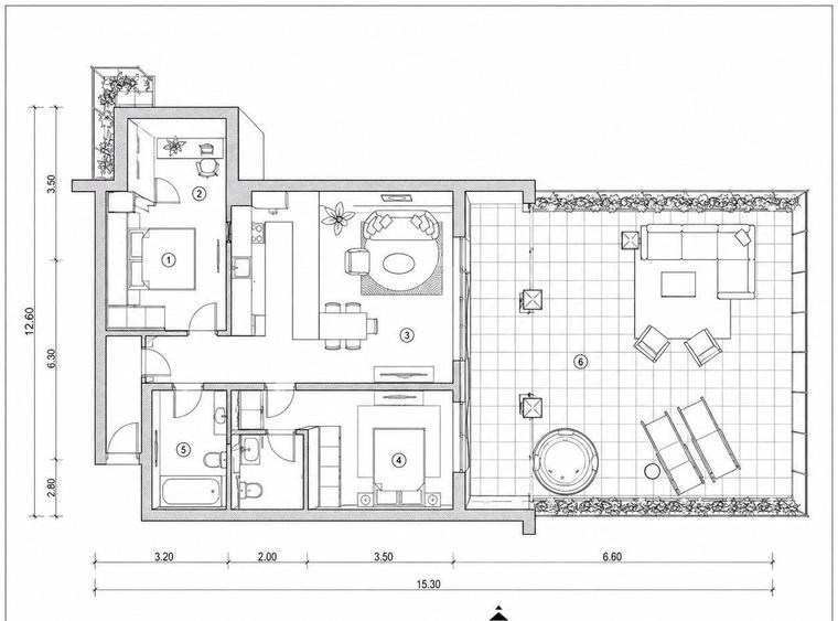 Apartament nou cu 3 camere de 74mp, etaj 1, finisat modern, cu 2 bai in Gheorgheni - 1