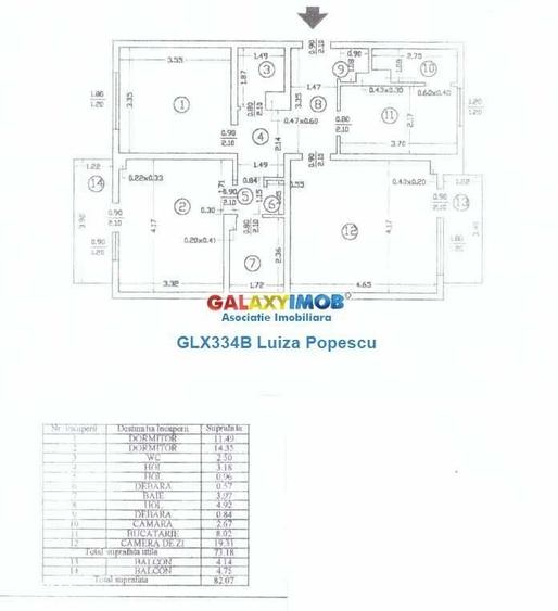 Apartament cu 3 camere, mobilat în Rahova