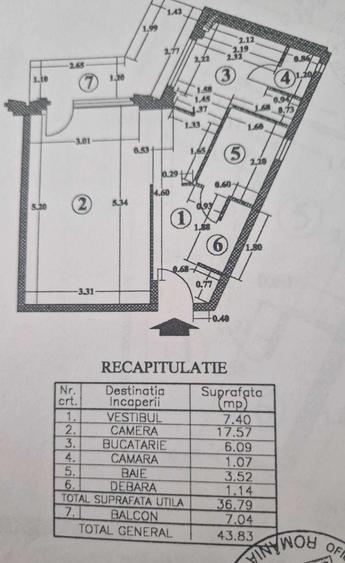 Garsonieră decomandată în Lacul Tei