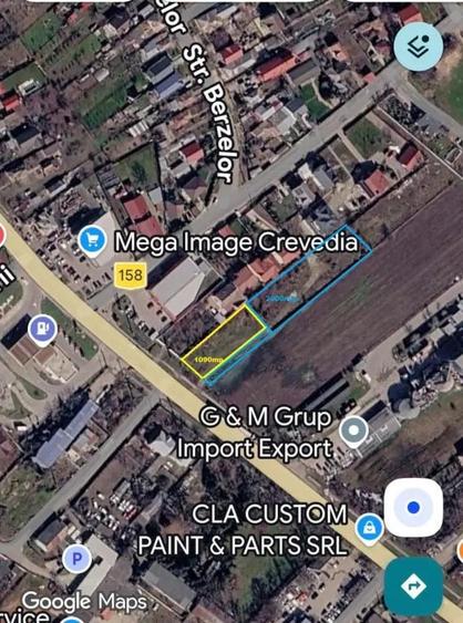 Teren de 1090 mp, în Crevedia