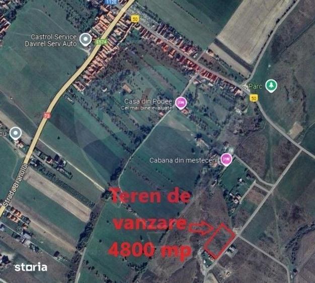 Teren Tohanu Nou, intrare Sohodol, 4800mp - 3