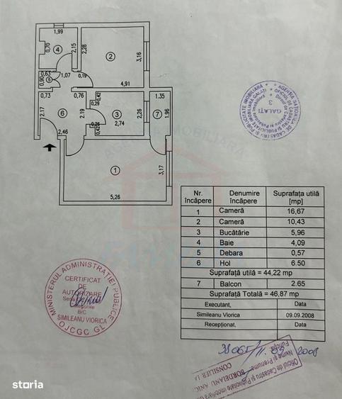 Apartament cu 2 camere decomandat în Micro 21