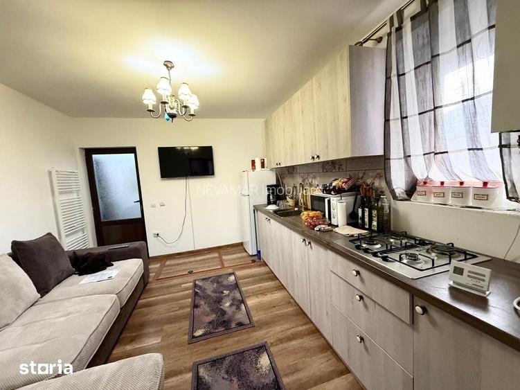Apartament Busteni, mobilat, cu terasa acoperita si beci interior!