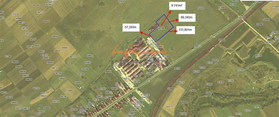 Teren intravilan pentru Hale in Iclod 9.741m², 20€ m² - 2