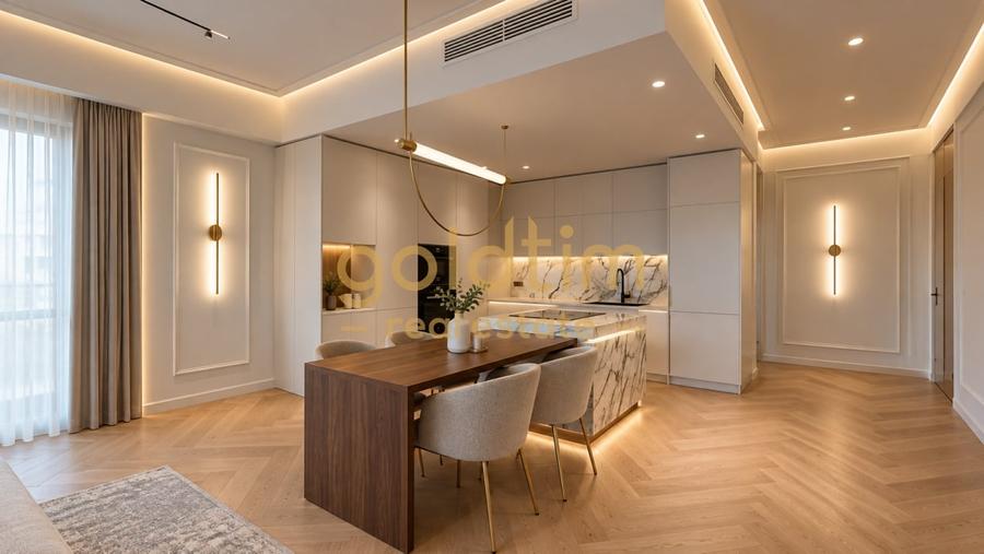 Apartament cu 3 camere decomandat, mobilat în Barbu Văcărescu