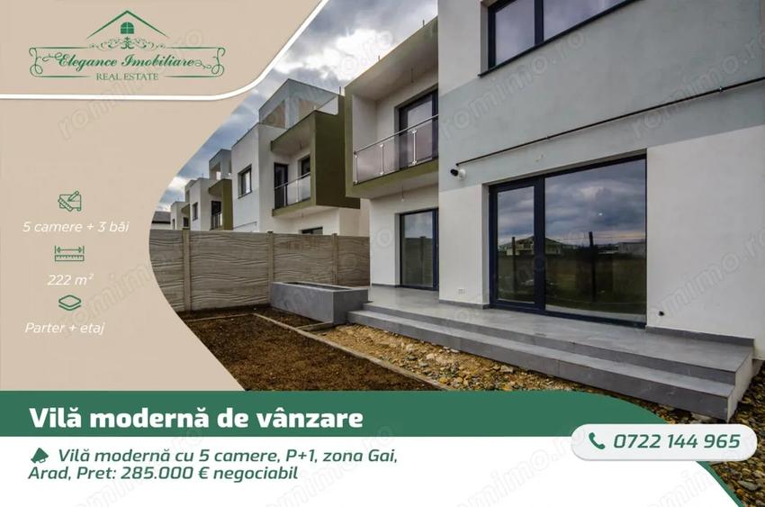 Casă cu 5 camere cu Teren 222 Mp în Gai