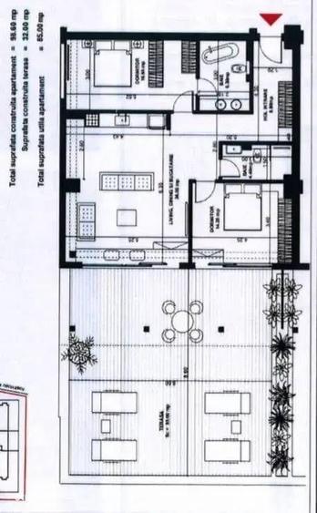 Apartament cu 3 camere în Aviației