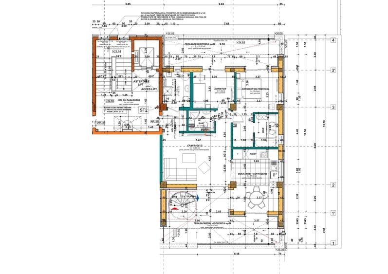Apartament cu 3 camere în Florești