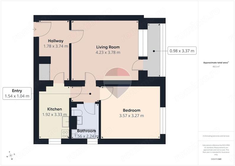 Apartament cu 2 camere decomandat în Giulești