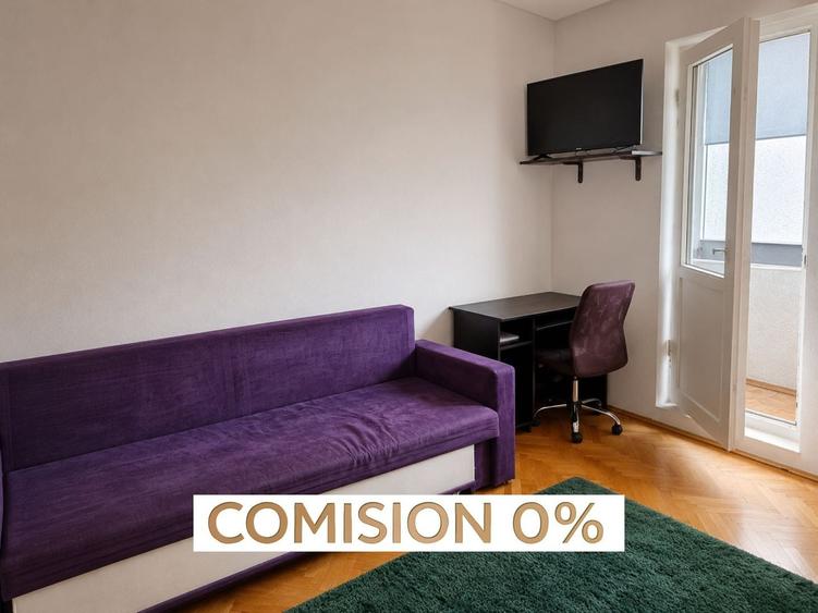 Apartament cu 3 camere semidecomandat, mobilat în Cetății