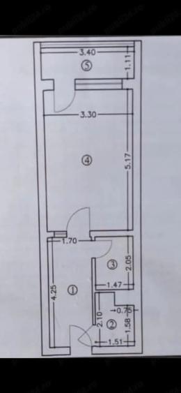 Garsonieră decomandată în Abator