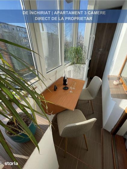 Apartament cu 3 camere, mobilat în Cantacuzino
