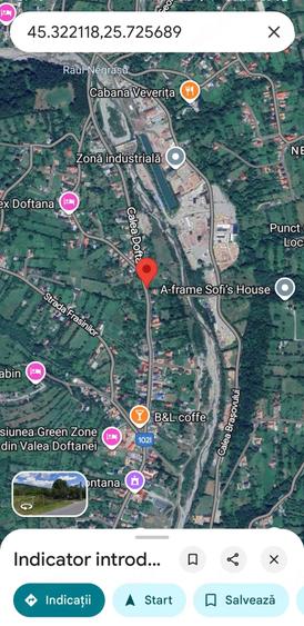 Teren de 851 mp, în Valea Doftanei