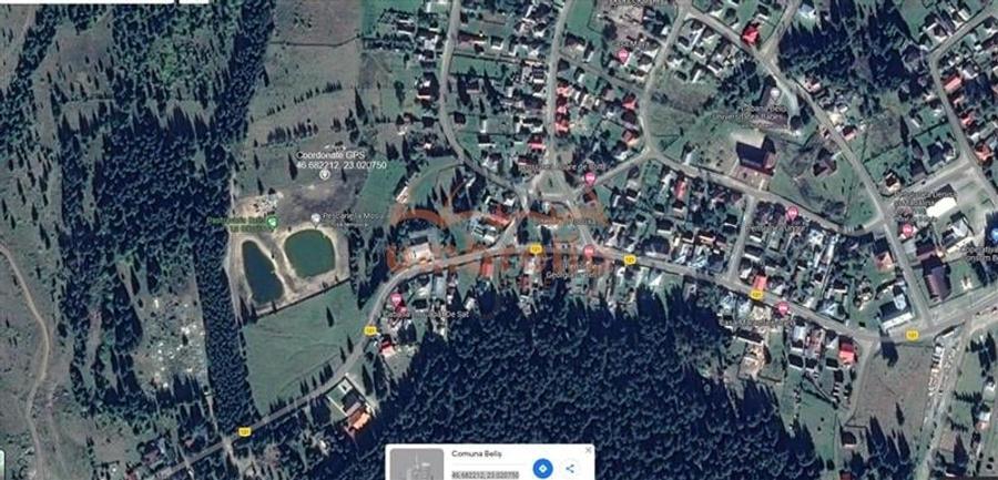 Teren Construcții extravilan de 1238 mp, în Beliș