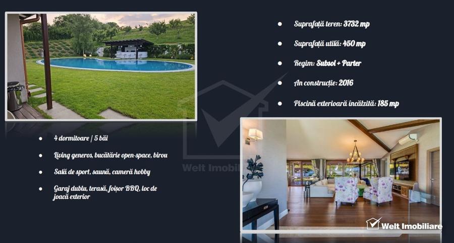 Casă individuală cu 5 camere cu Piscina în Rediu