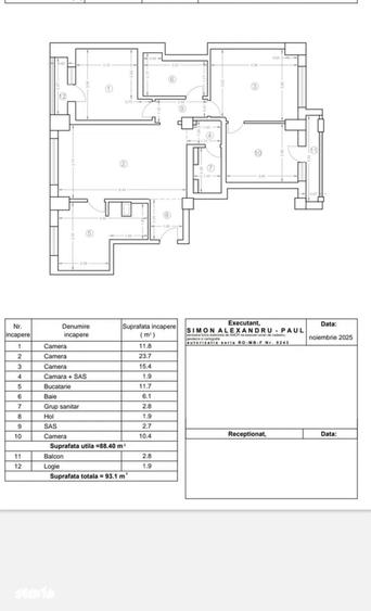 Apartament cu 4 camere în Centrul Civic