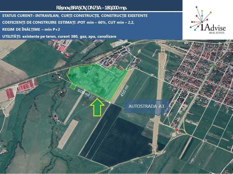 Teren Construcții intravilan de 180000 mp, în Sud-Vest