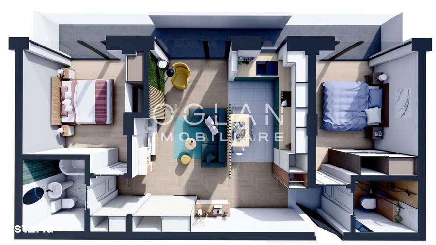 Apartament cu 3 camere în Terezian