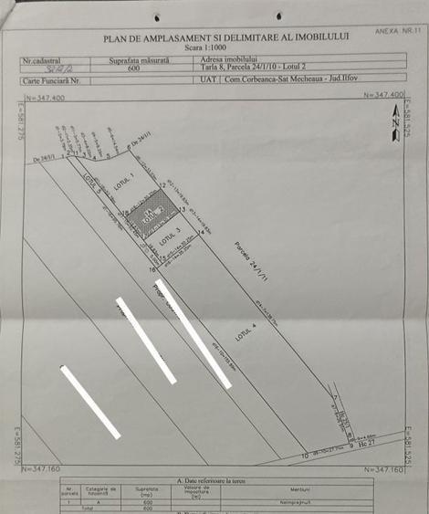 Teren Construcții extravilan de 700 mp, în Corbeanca