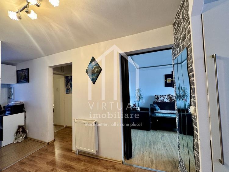 Apartament cu 3 camere decomandat, mobilat în Exterior Vest