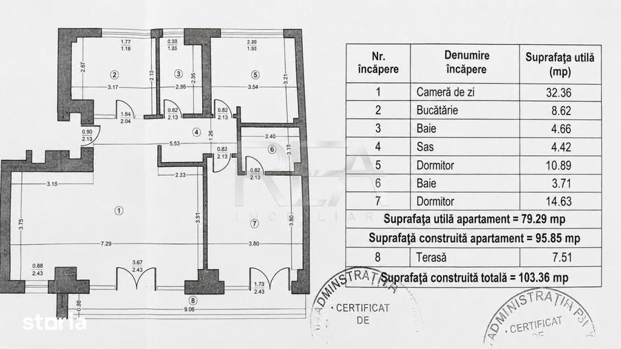Apartament cu 3 camere decomandat, mobilat în Aviatorilor