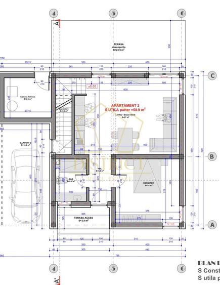 Duplex cu 4 camere cu Canalizare în Moșnița Veche