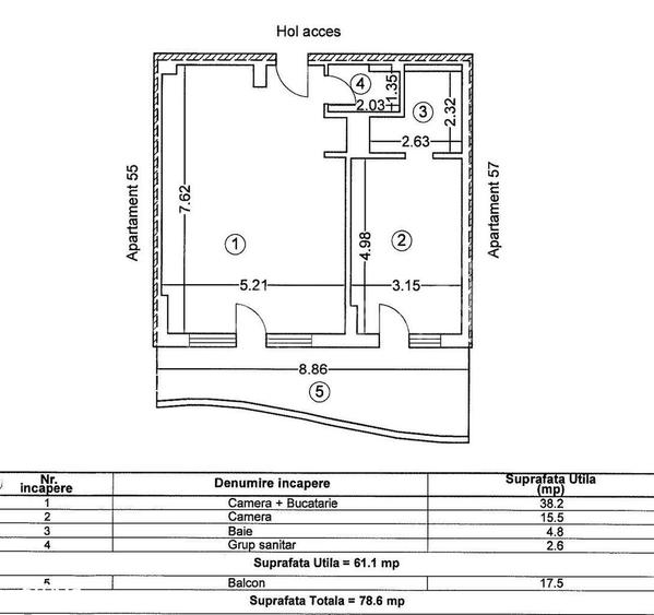 Apartament 2 Camere Mobilat, Utilat, Vedere Direct Mare! - 2