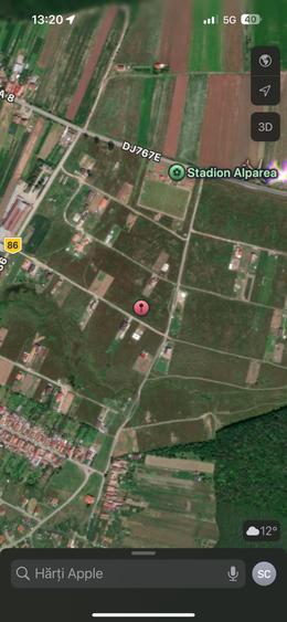 Teren de 900 mp, în Alparea