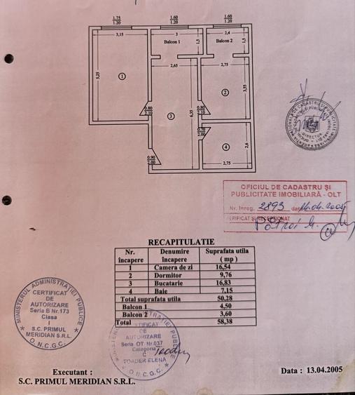 Apartament cu 2 camere decomandat în Tineretului