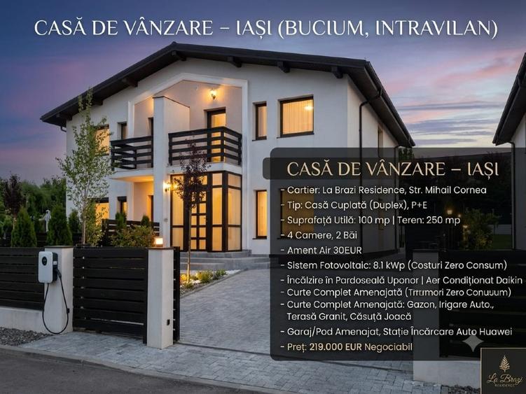 Duplex cu 4 camere cu Teren 250 Mp în Bucium