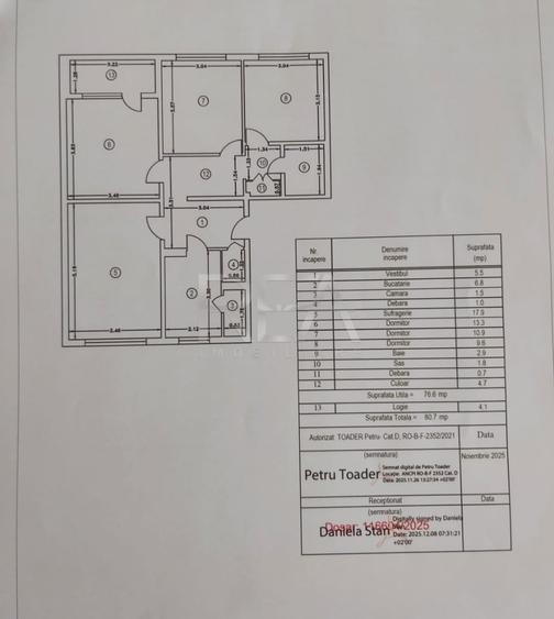 Apartament cu 4 camere decomandat în Berceni