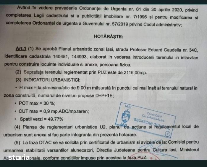 Teren de 2346 mp, în Bucium