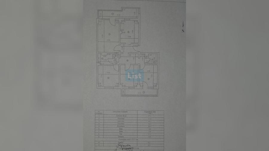 Apartament cu 4 camere decomandat în Central