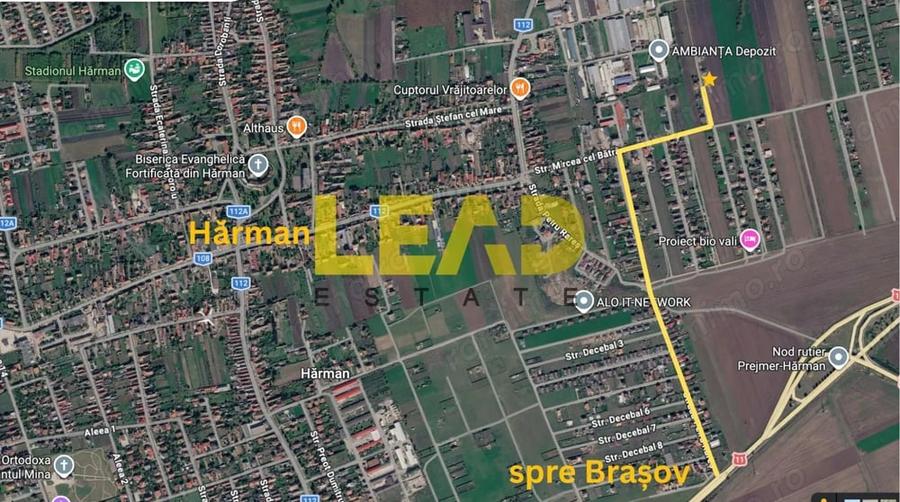 Teren de 508 mp, în Hărman