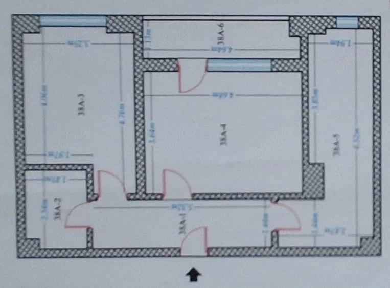 Apartament cu 2 camere decomandat în Metalurgiei