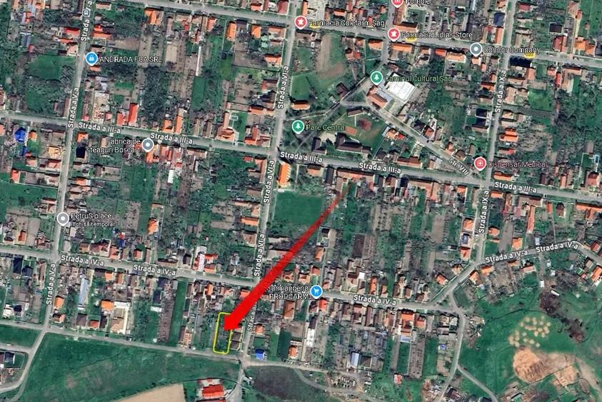 Teren de 1200 mp, în Șag