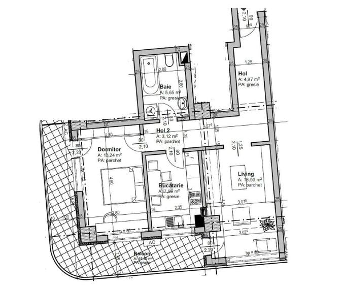 Apartament cu 2 camere decomandat în Tătărași