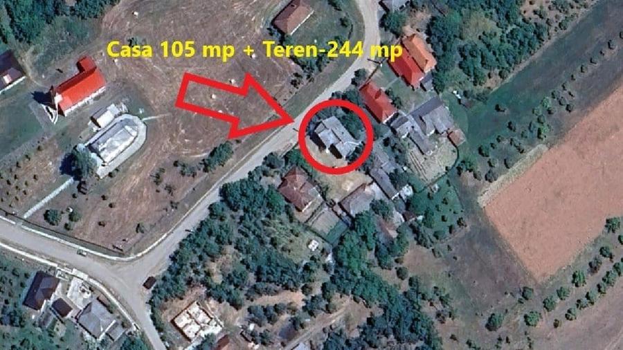 Casă individuală cu 3 camere cu Teren 244 Mp în Băsești
