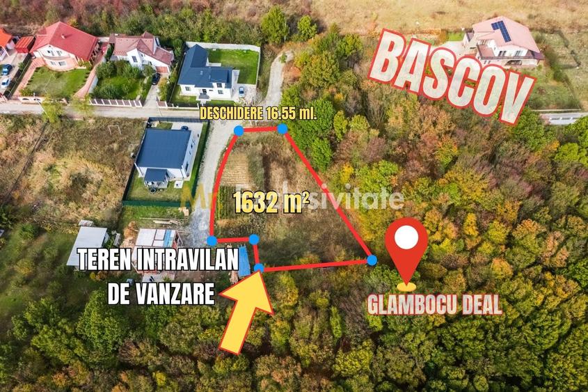 Teren Construcții intravilan de 1632 mp, în Big-Bascov