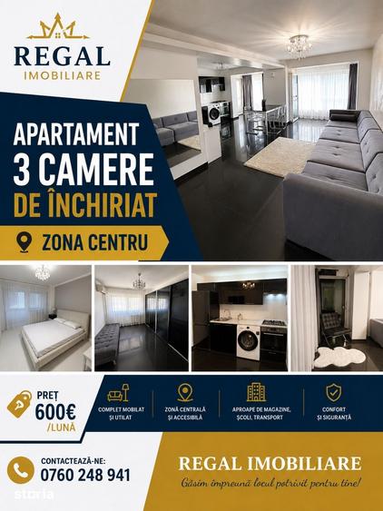 Apartament cu 3 camere în Unirii Centru