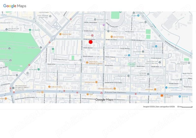 Apartament cu 2 camere decomandat în Central