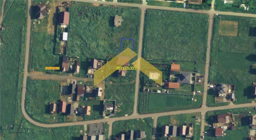 Teren Construcții intravilan de 500 mp, în Fântânele